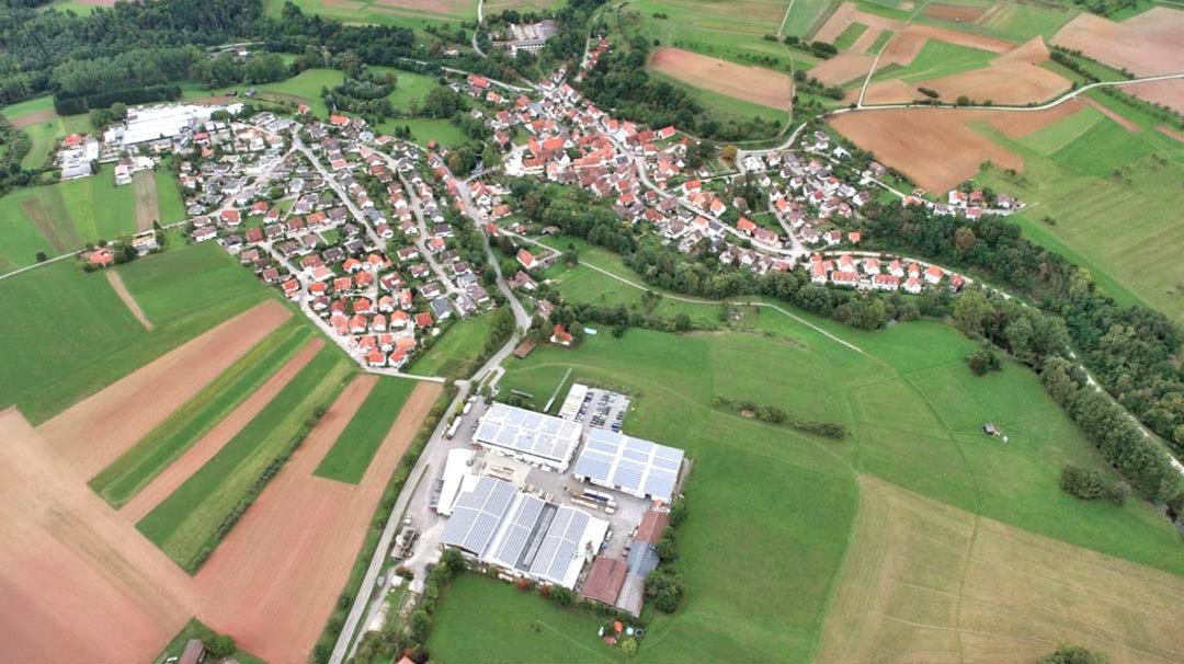Holzcenter Kessel bei Weil der Stadt Luftaufnahme Holzcenter Kessel bei Weil der Stadt Luftaufnahme